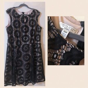 Lace eyelet dress